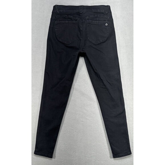 Democracy Ab Solution Jeans Womens 8 Black Stretch Skinny Preppy Gothic Denim - Picture 8 of 12